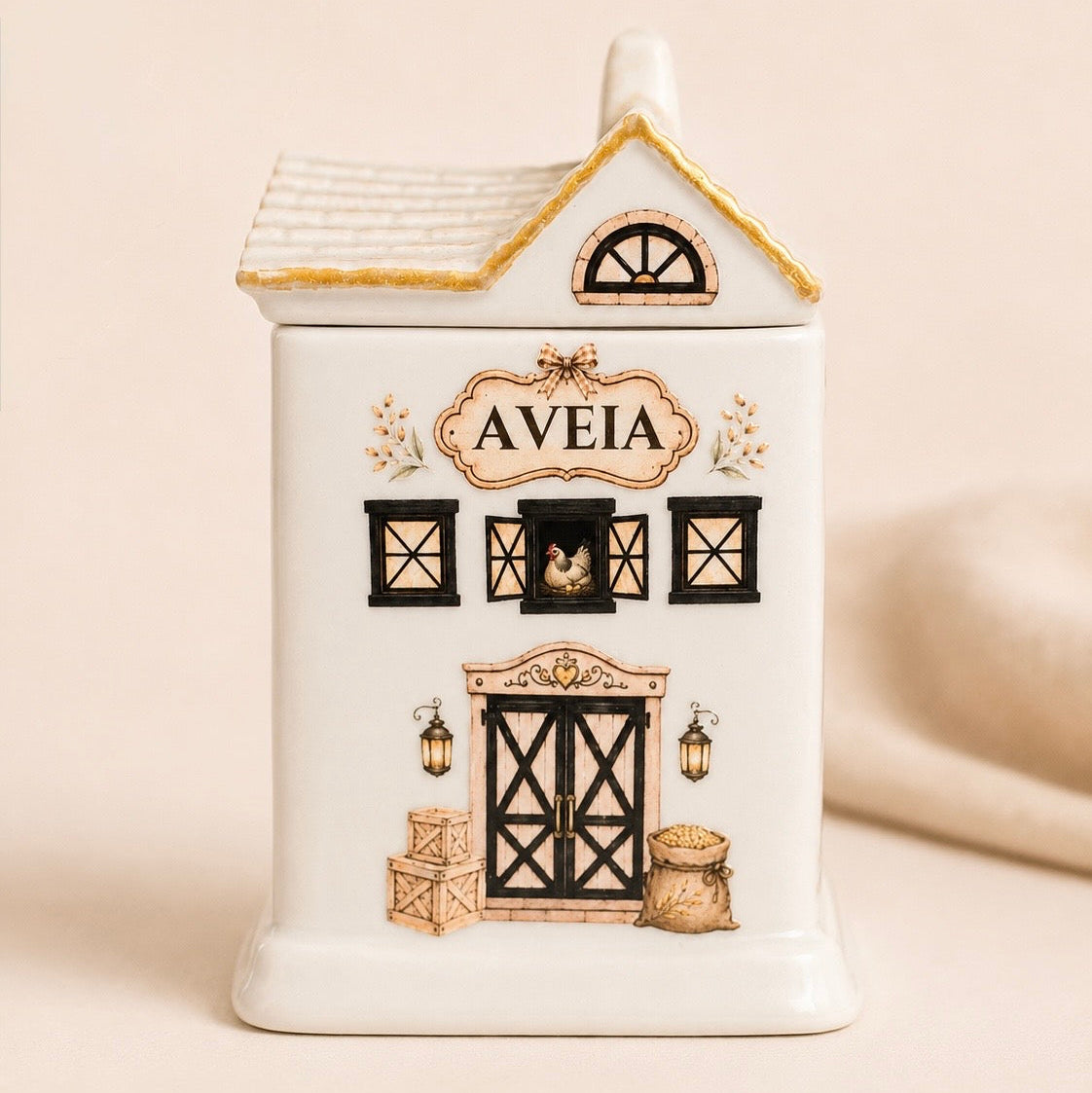 Porta Mantimento Sobrado de Porcelana Dona Alzira