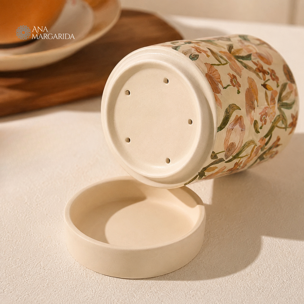 Porta utensílios de porcelana vó Zilda