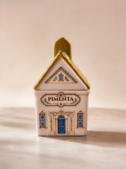 Porta Temperos Casinha de Porcelana Dona Alzira