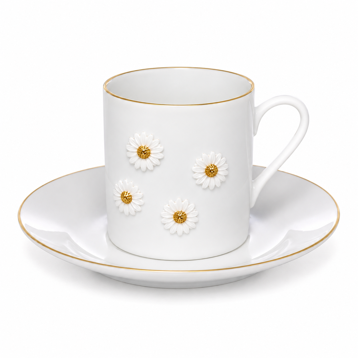 Conjunto Xícara de Porcelana Vó Margarida 8 peças