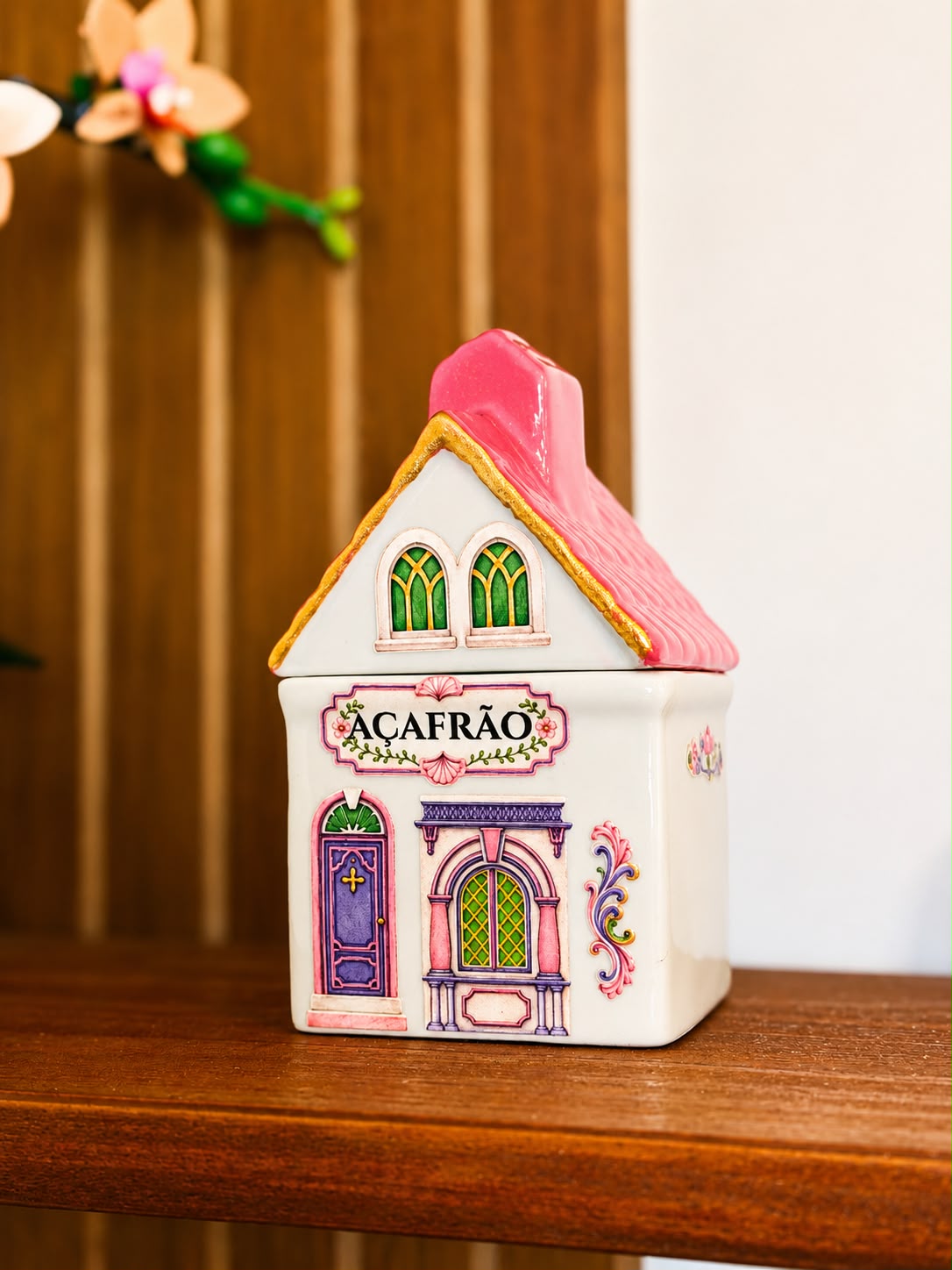 Porta Temperos Casinha de Porcelana Dona Alzira