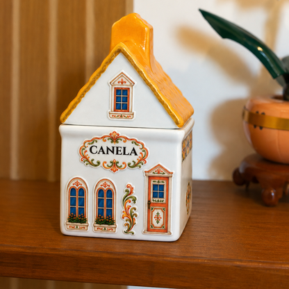 Porta Temperos Casinha de Porcelana Dona Alzira