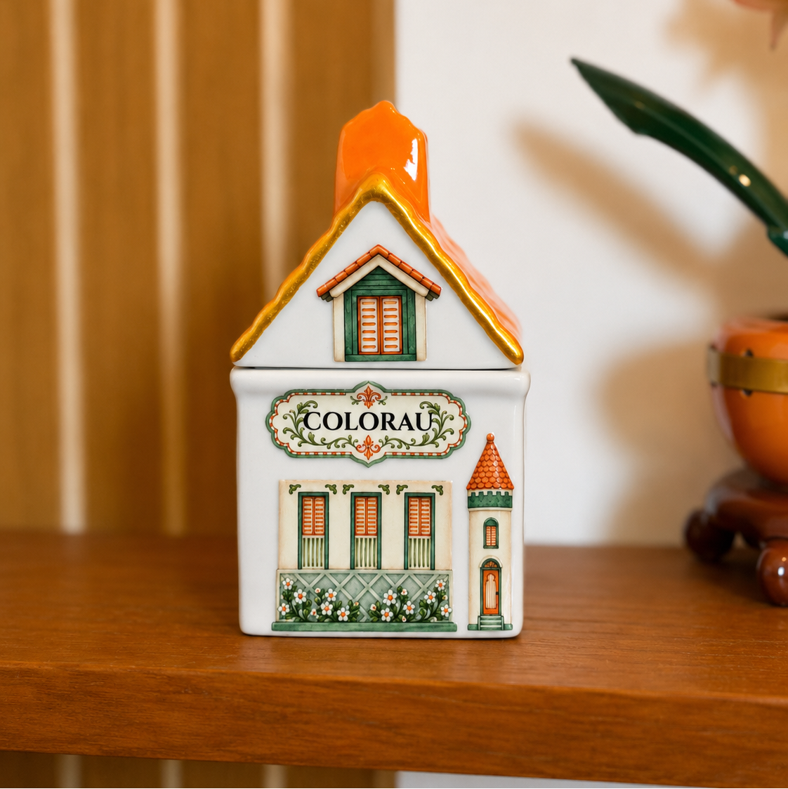 Porta Temperos Casinha de Porcelana Dona Alzira