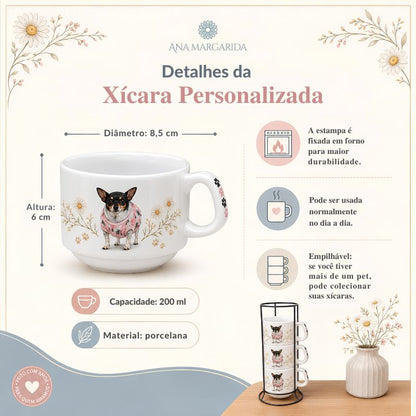 Xícara Personalizada Meu Pet em Porcelana