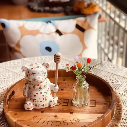 Pote de Mel de Porcelana Ursinho Vó Dolores
