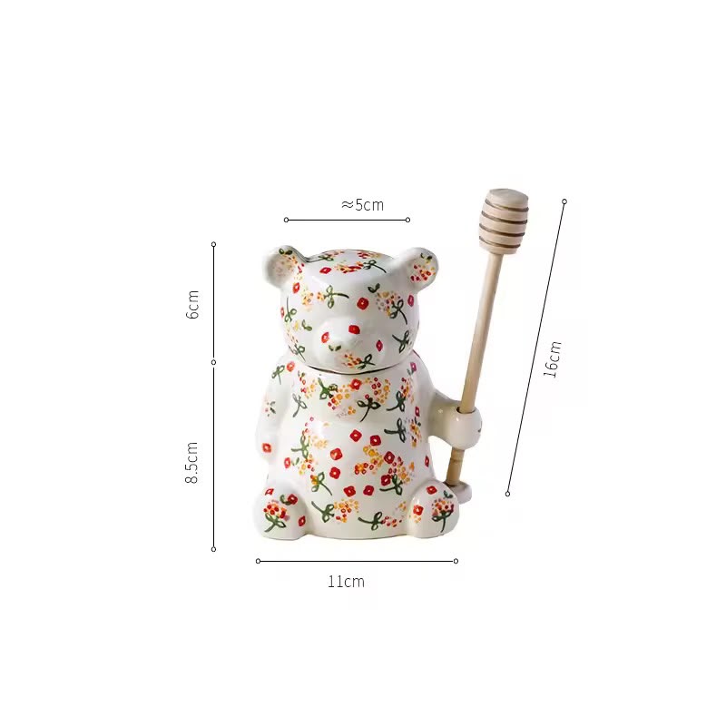 Pote de Mel de Porcelana Ursinho Vó Dolores