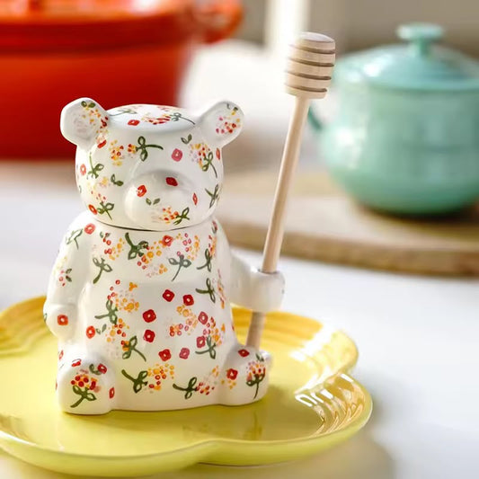 Pote de Mel de Porcelana Ursinho Vó Dolores
